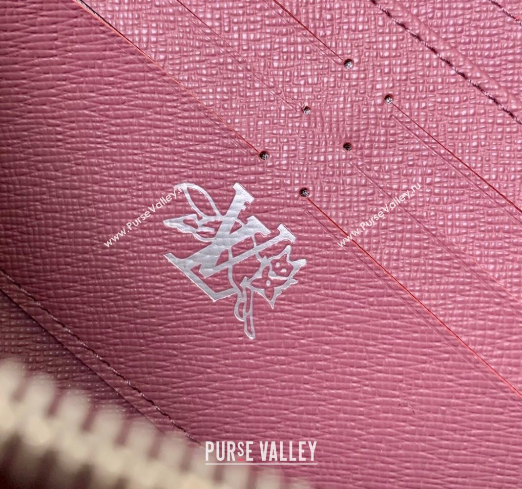 Louis Vuitton Zippy Horizontal Wallet in Monogram Forest Canvas Burgundy 2025 M27226 (KI-251126090)