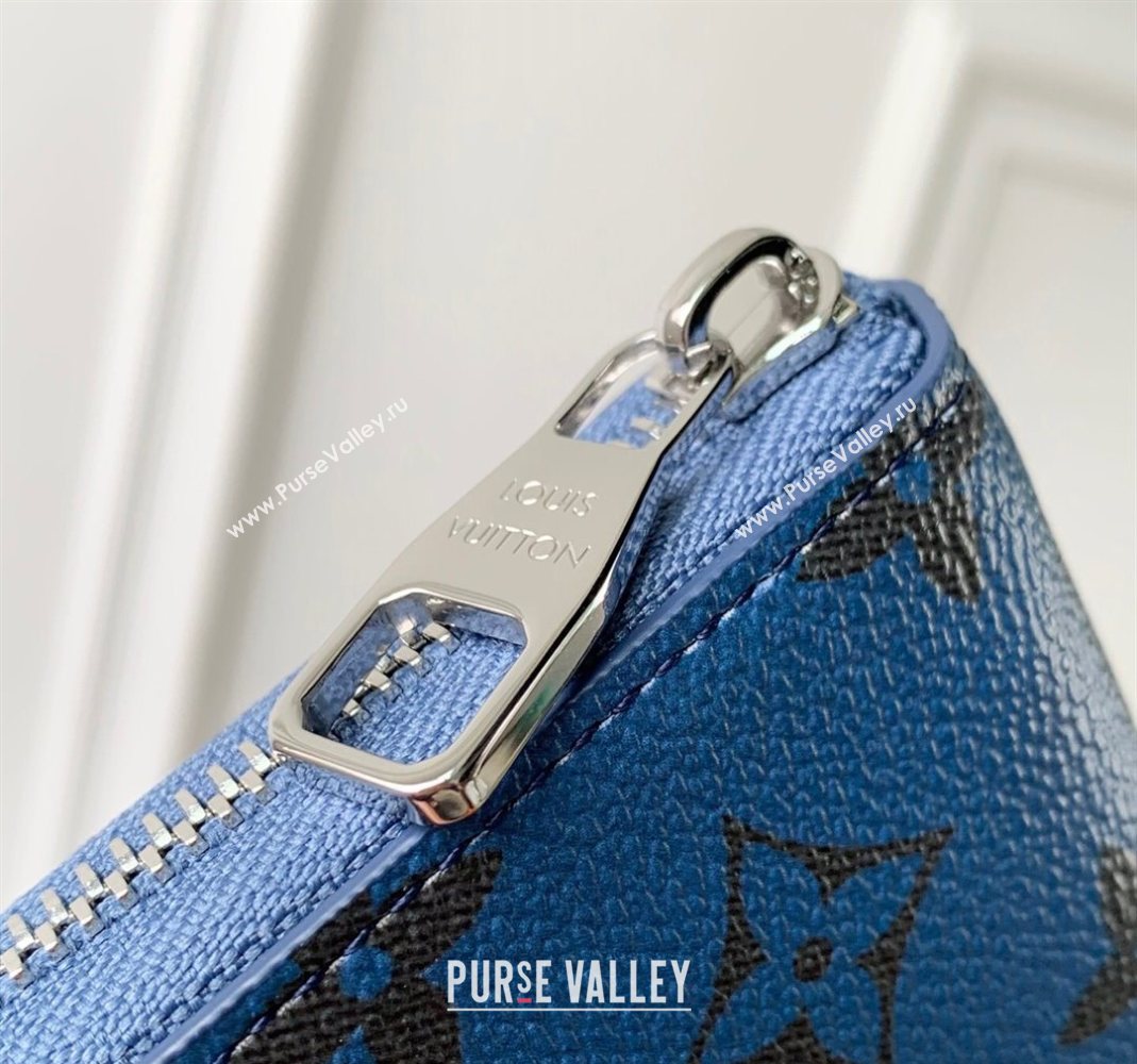 Louis Vuitton Zippy Horizontal Wallet in Monogram Forest Canvas Blue 2025 M27226 (KI-251126091)