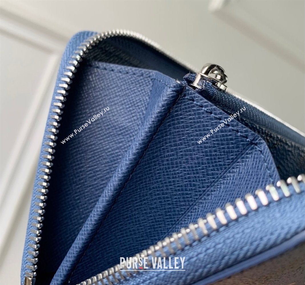 Louis Vuitton Zippy Horizontal Wallet in Monogram Forest Canvas Blue 2025 M27226 (KI-251126091)