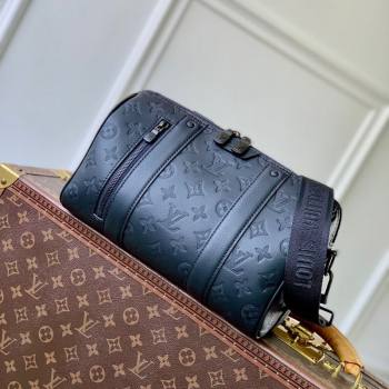 Louis Vuitton Mens City Keepall Bag in Black Monogram Shadow Leather 2025 M26750 (KI-251126092)
