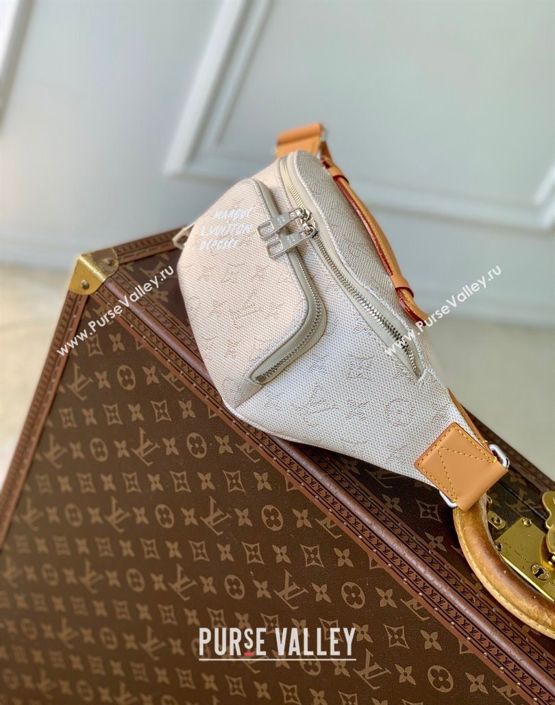 Louis Vuitton Rush Bumbag in Grey Monogram Heritage Canvas 2025 M27152 (KI-251126093)