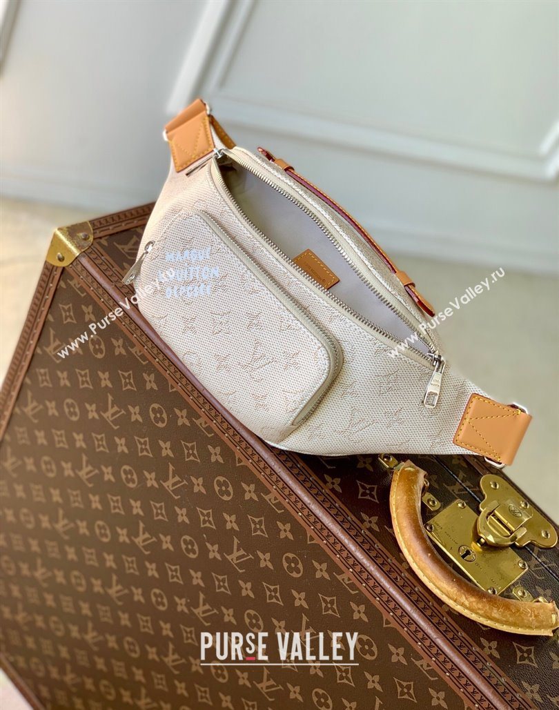 Louis Vuitton Rush Bumbag in Grey Monogram Heritage Canvas 2025 M27152 (KI-251126093)