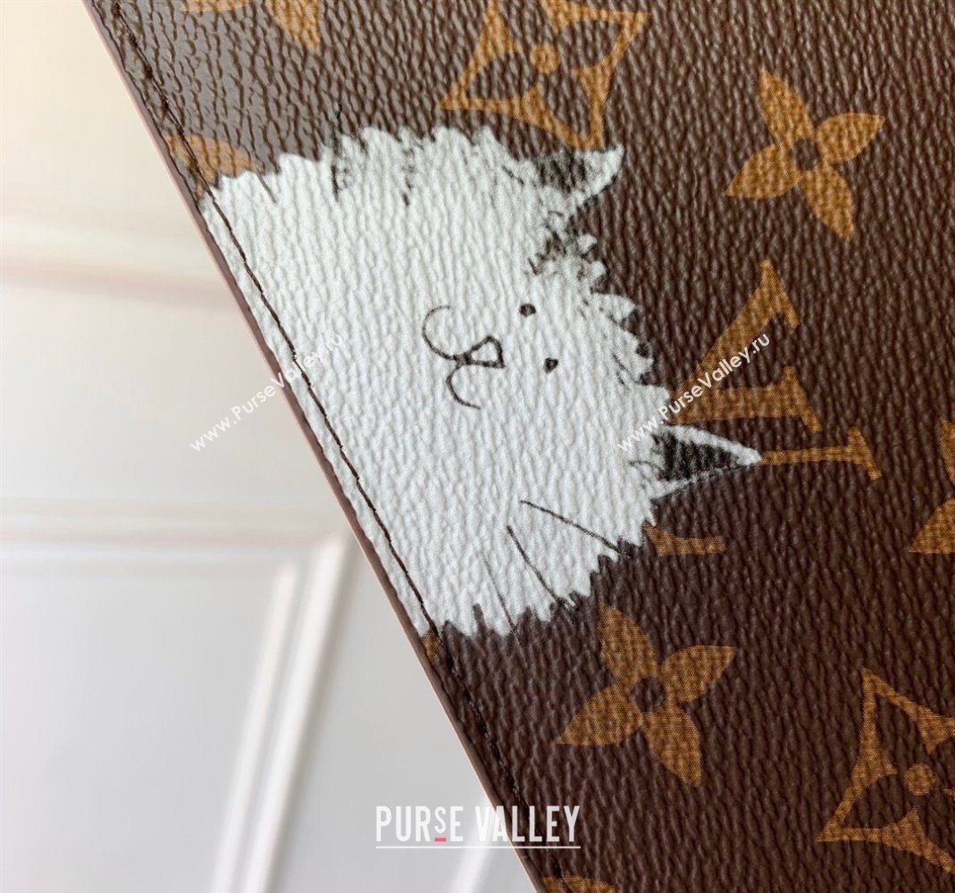 Louis Vuitton Desk Agenda Cover MM in Cat Print 2025 GI1395 (KI-251126094)