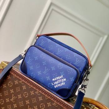 Louis Vuitton Mens Nil bag in Ocean Blue Monogram Heritage Canvas M26823 2025 (KI-251126056)