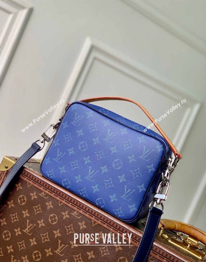 Louis Vuitton Mens Nil bag in Ocean Blue Monogram Heritage Canvas M26823 2025 (KI-251126056)