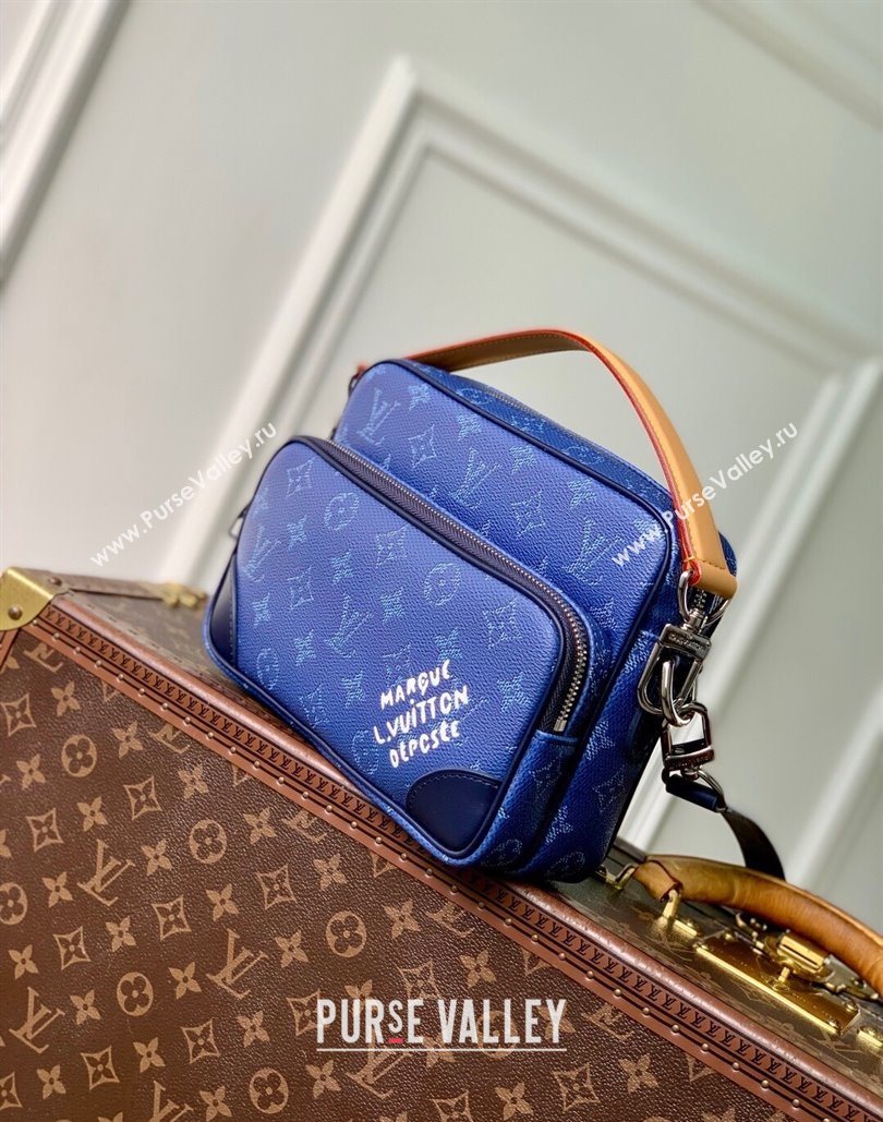 Louis Vuitton Mens Nil bag in Ocean Blue Monogram Heritage Canvas M26823 2025 (KI-251126056)