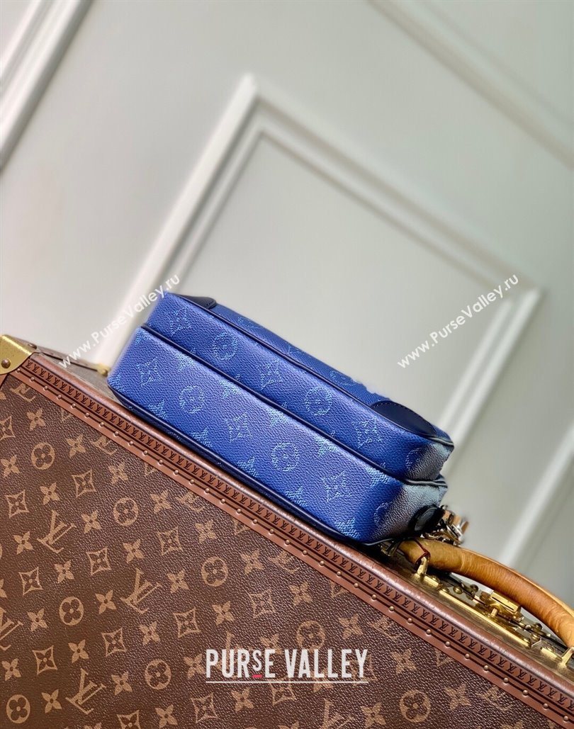 Louis Vuitton Mens Nil bag in Ocean Blue Monogram Heritage Canvas M26823 2025 (KI-251126056)