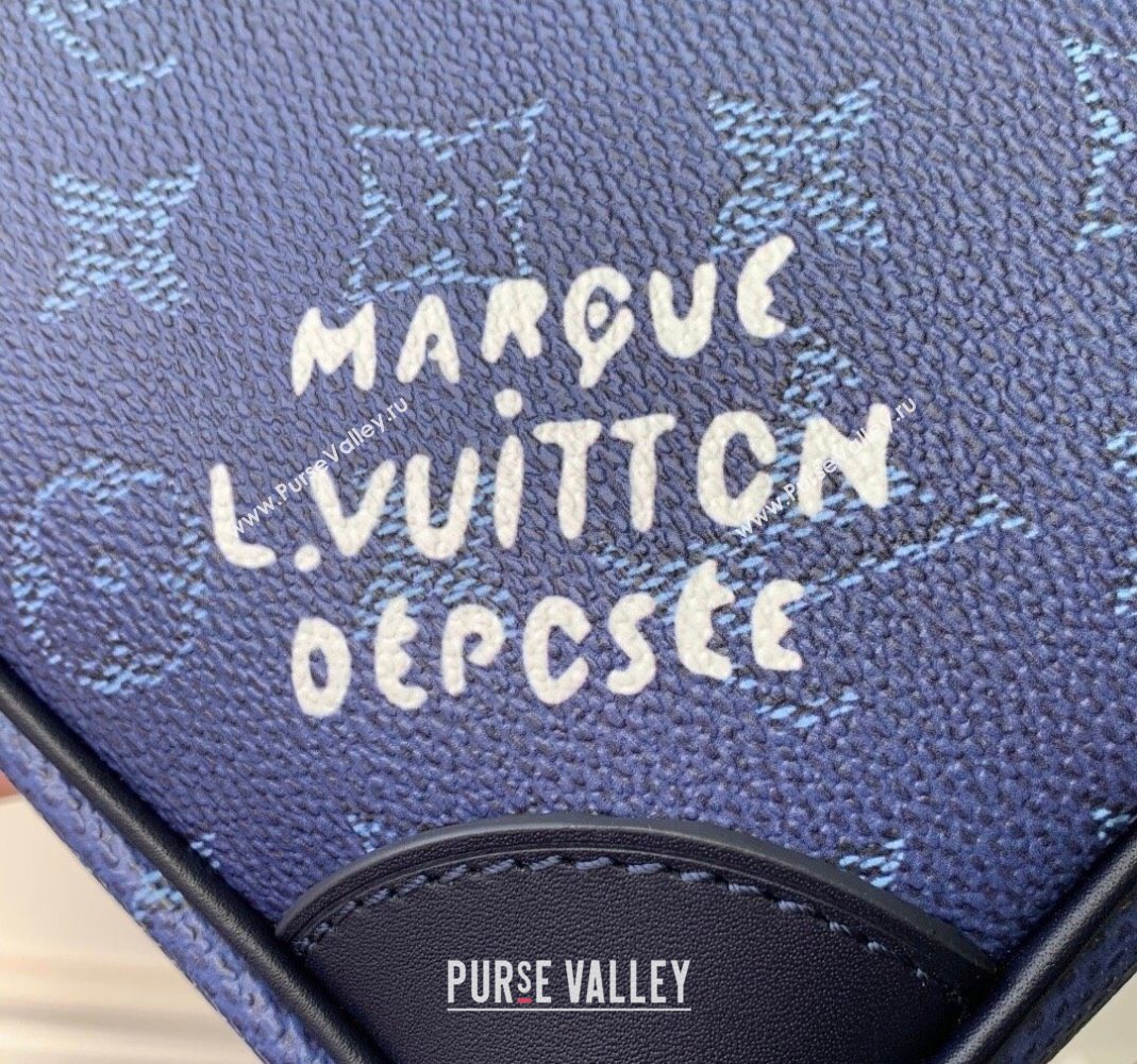 Louis Vuitton Mens Nil bag in Ocean Blue Monogram Heritage Canvas M26823 2025 (KI-251126056)