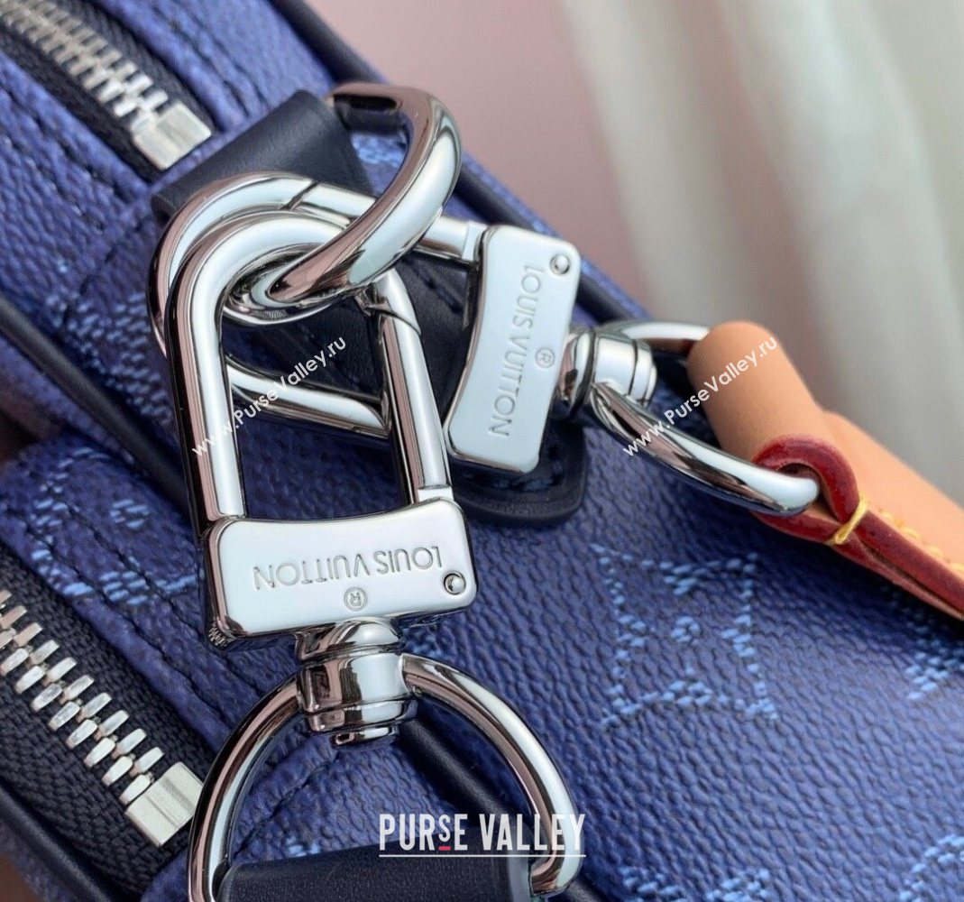 Louis Vuitton Mens Nil bag in Ocean Blue Monogram Heritage Canvas M26823 2025 (KI-251126056)