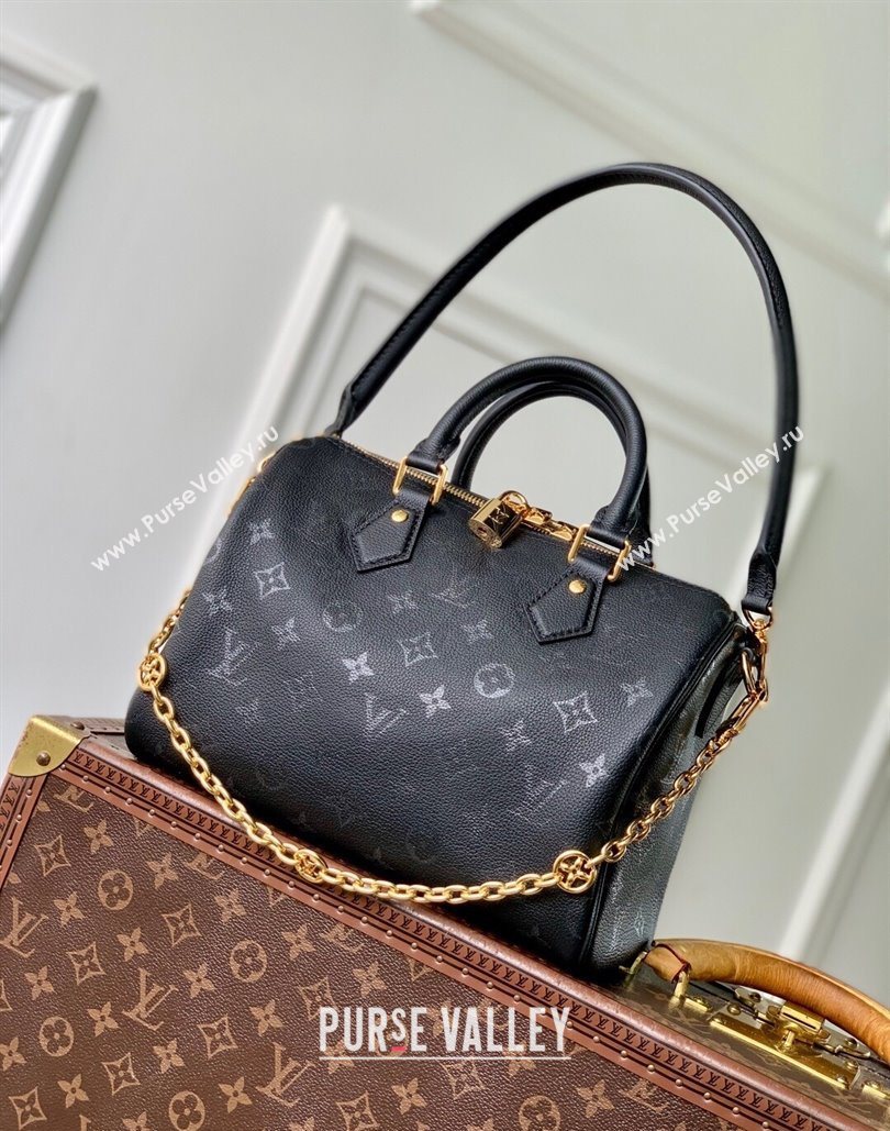 Louis Vuitton Speedy Bandouliere 25 Bag in Monogram Leather Black 2025 M26486 (KI-251126058)