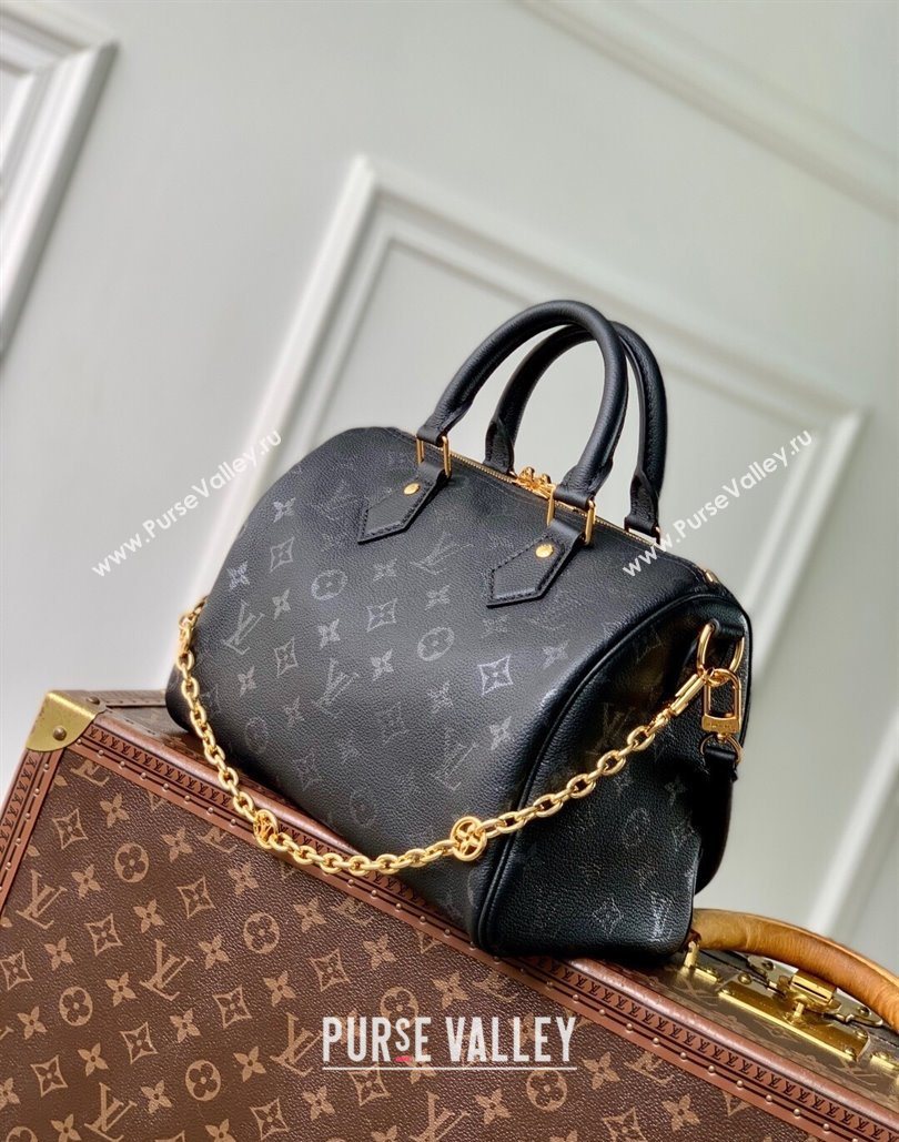 Louis Vuitton Speedy Bandouliere 25 Bag in Monogram Leather Black 2025 M26486 (KI-251126058)