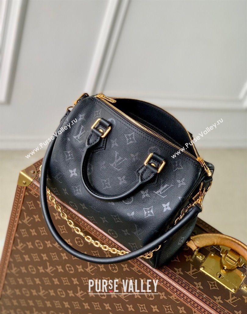 Louis Vuitton Speedy Bandouliere 25 Bag in Monogram Leather Black 2025 M26486 (KI-251126058)