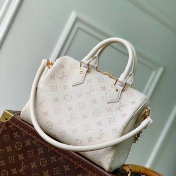 Louis Vuitton Speedy Bandouliere 25 Bag in Monogram Leather White 2025 M26690 (KI-251126059)