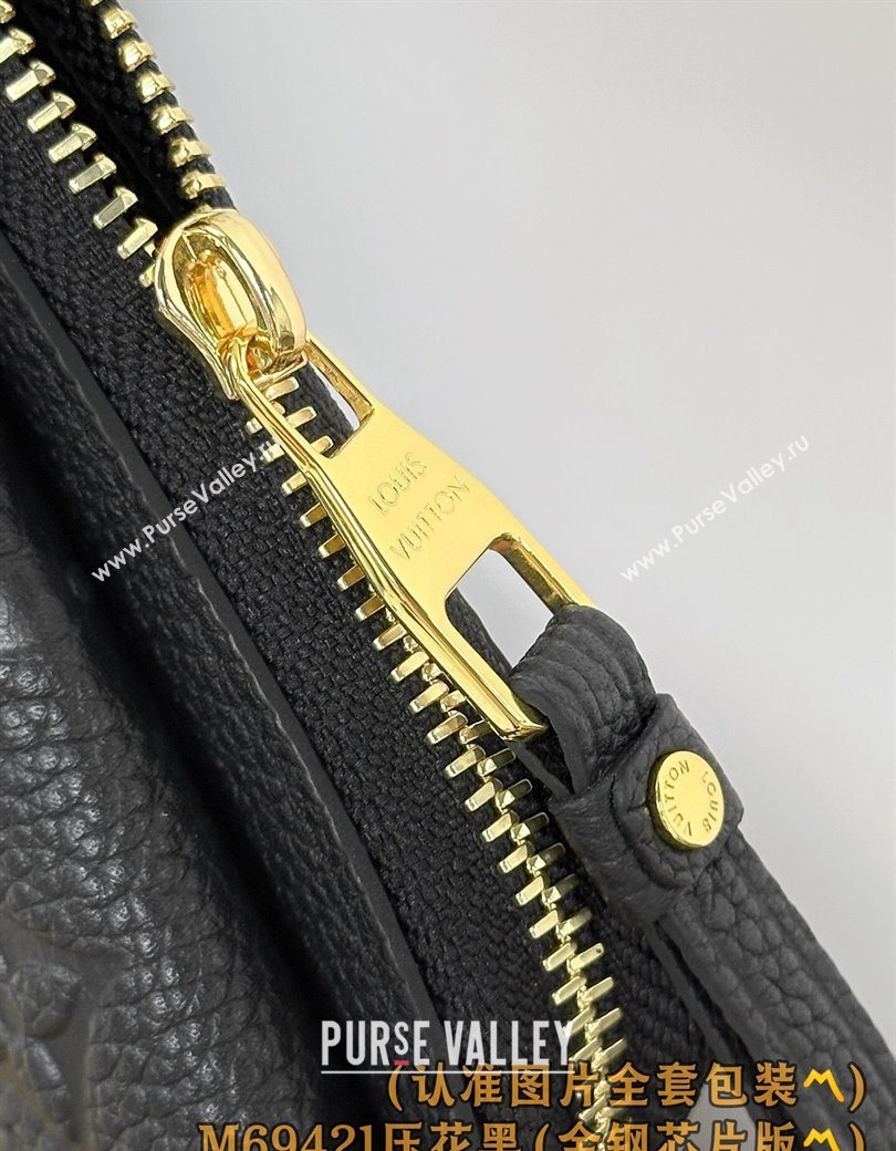 Louis Vuitton Card Holder Recto Verso Wallet in Black Monogram Empreinte Leather M69421 2025 (XLJ-251210078)