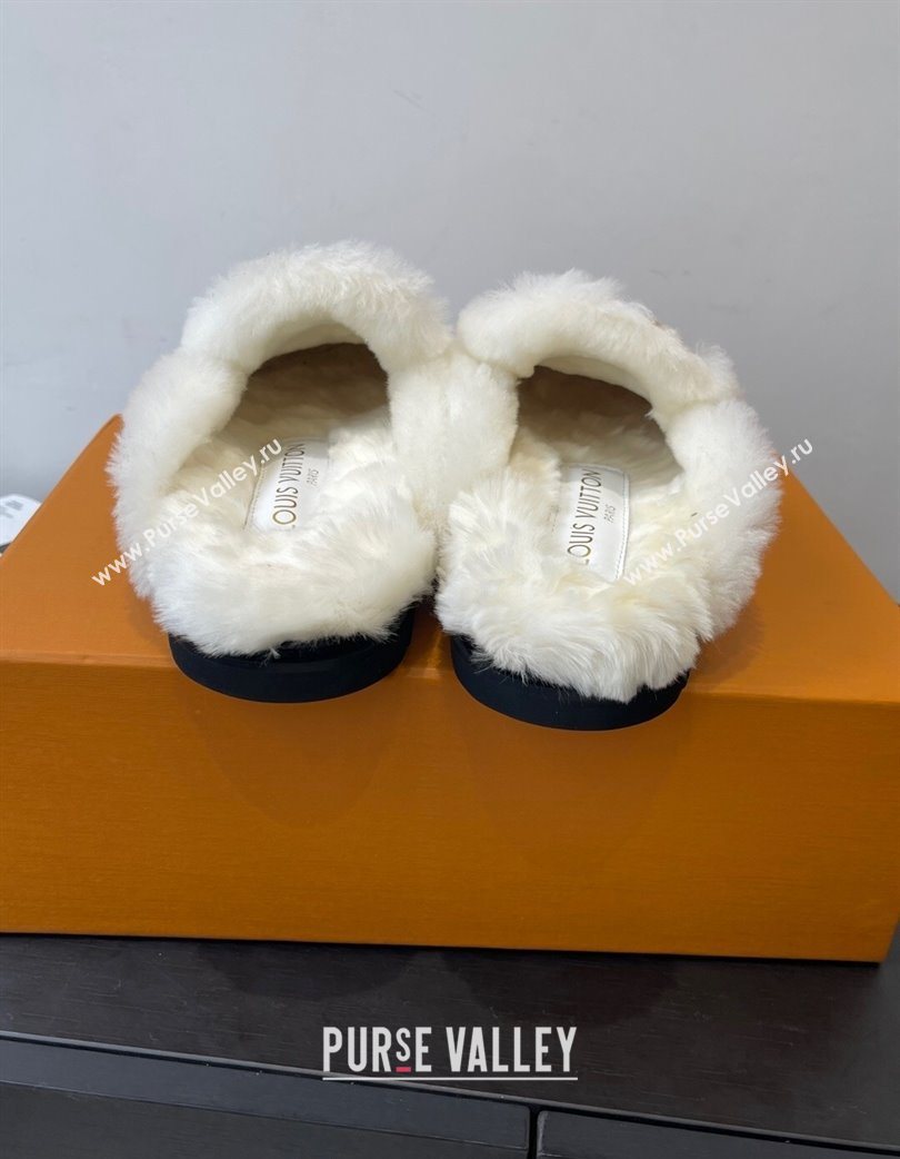 Louis Vuitton Colorado Closed Mules in Wool and Suede Beige 2025 1AITH8 (MD-251219092)