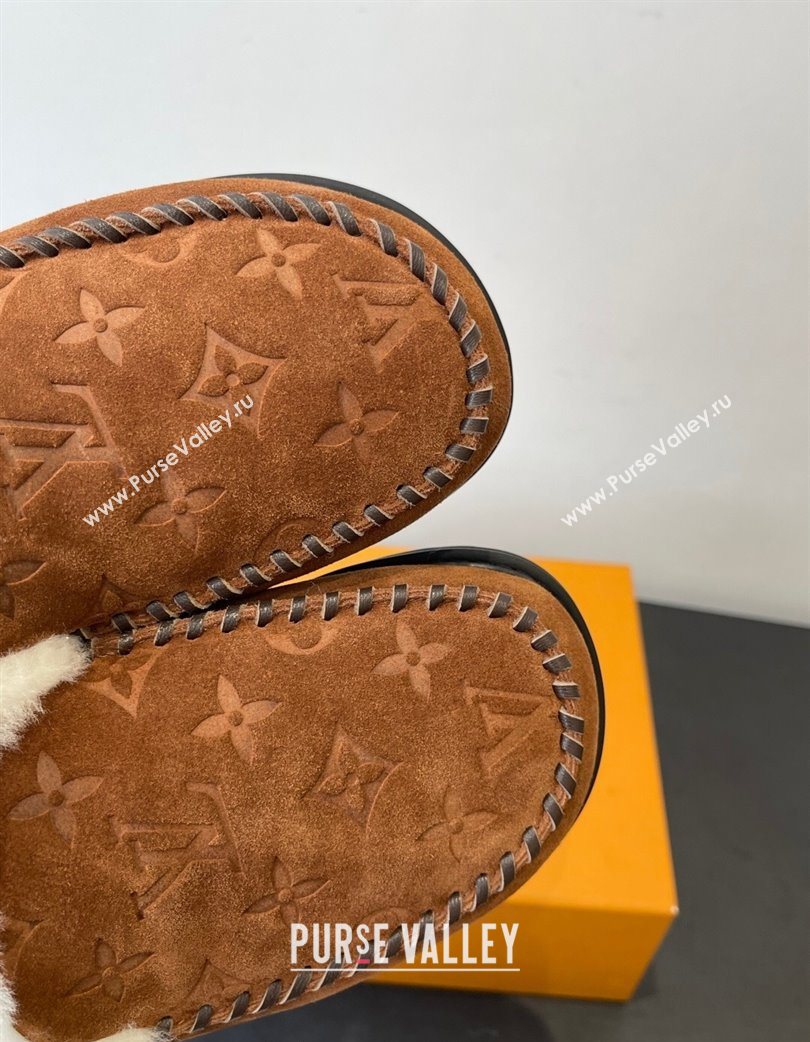 Louis Vuitton Colorado Closed Mules in Wool and Suede Brown 2025 1AITH8 (MD-251219094)