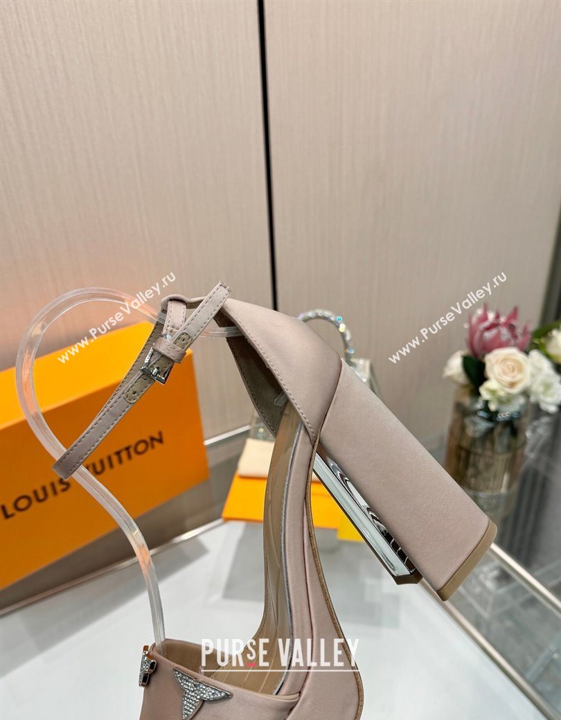 Louis Vuitton Swing Platform Sandals 11cm in Satin Nude 2025 1AIUXG (MD-251219112)