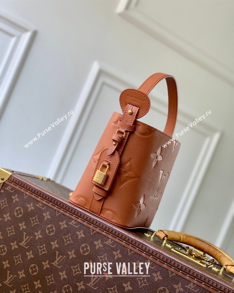 Louis Vuitton All In BB Bucket Bag in Monogram Empreinte Leather Bown 2026 M28820 (KI-260203004)
