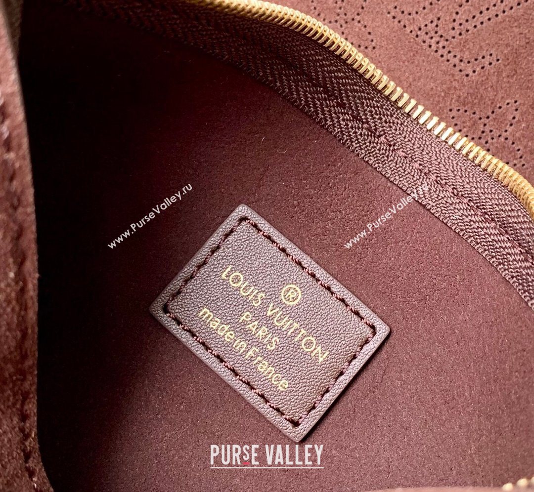 Louis Vuitton CarryAll PM Bag in Mahina Suede Dark Brown 2026 M26421 (KI-260203006)