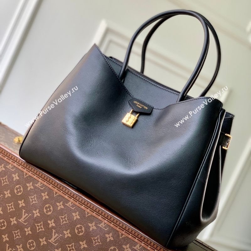 Louis Vuitton Vendome MM Tote Bag in Calfskin leather M26338 Black 2026 (KI-260202018)
