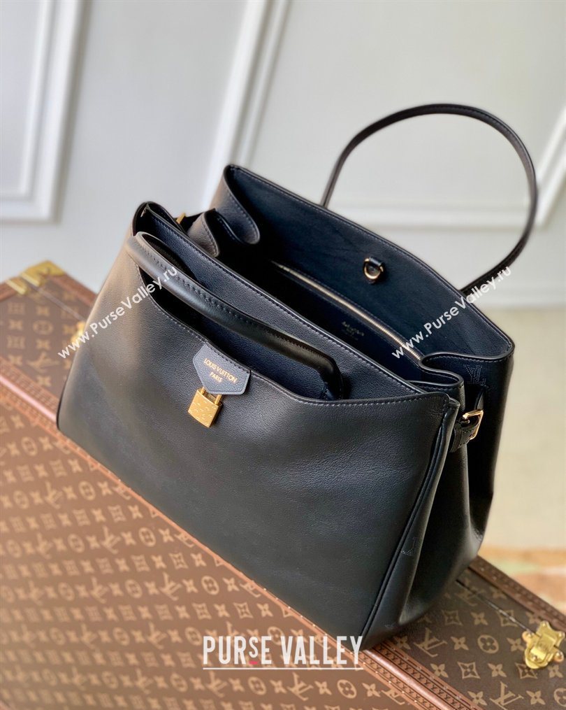 Louis Vuitton Vendome MM Tote Bag in Calfskin leather M26338 Black 2026 (KI-260202018)