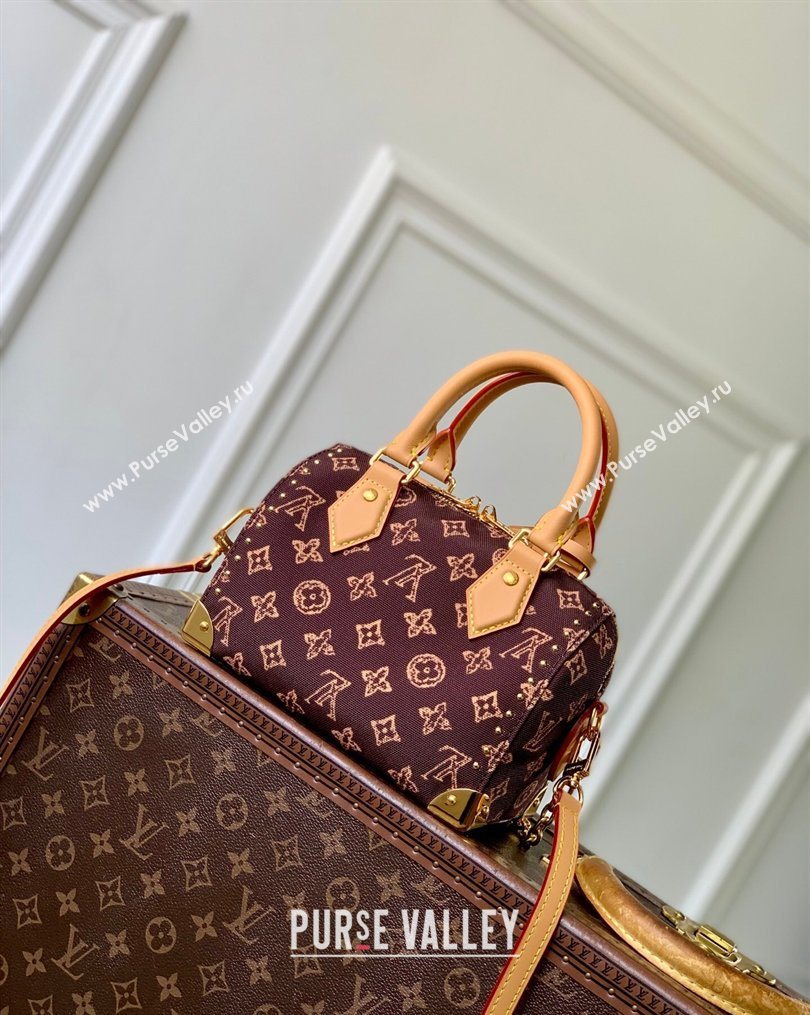 Louis Vuitton Speedy Trunk 20 Bag in Monogram Origine Ebene Canvas 2026 M28102 (KI-260202002)