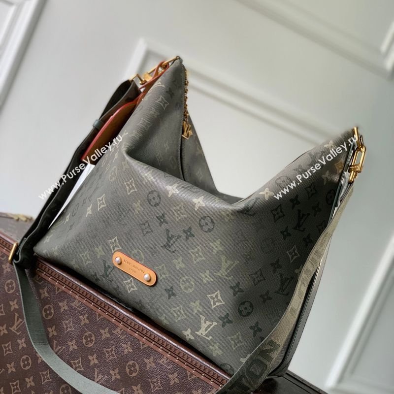 Louis Vuitton Mens Vagabond Hobo Bag in Green Monogram Surplus Canvas 2026 M27181 (KI-260202027)