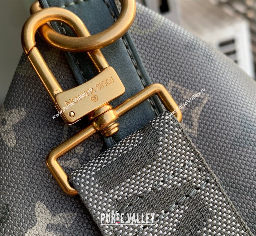 Louis Vuitton Mens Vagabond Hobo Bag in Green Monogram Surplus Canvas 2026 M27181 (KI-260202027)