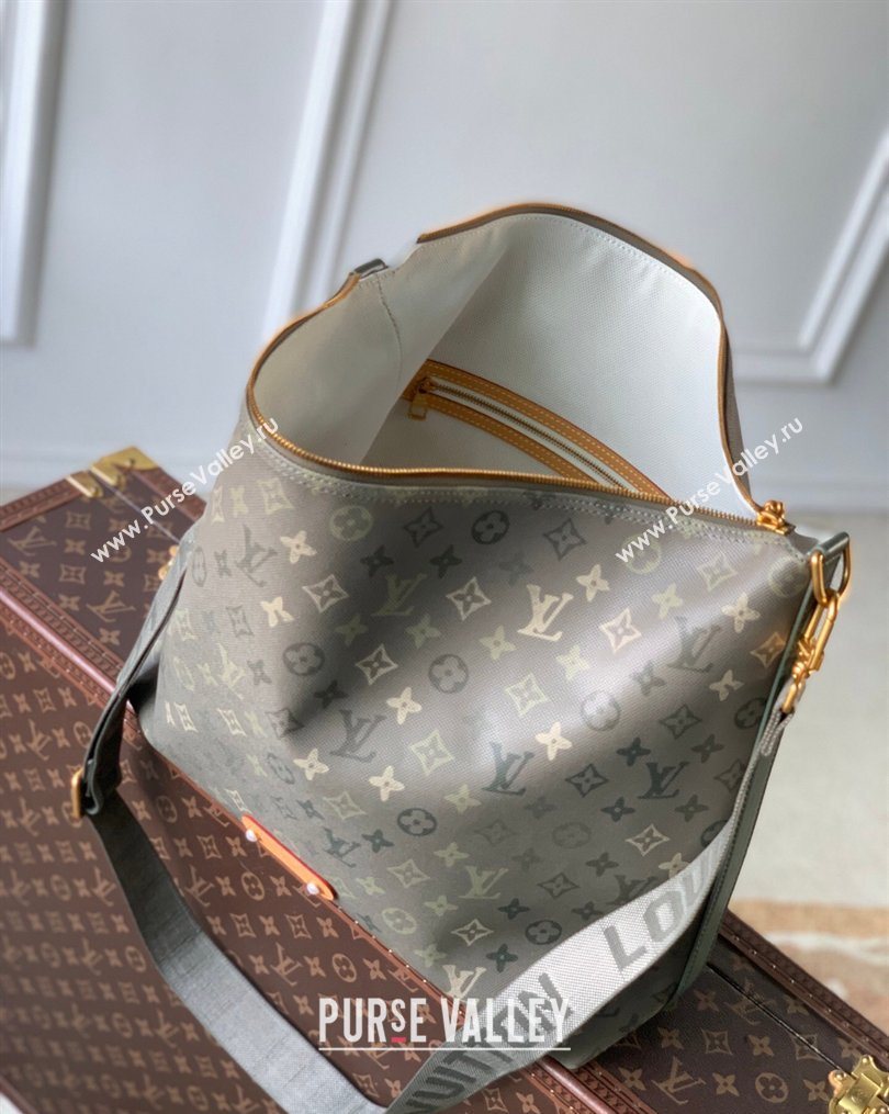Louis Vuitton Mens Vagabond Hobo Bag in Green Monogram Surplus Canvas 2026 M27181 (KI-260202027)