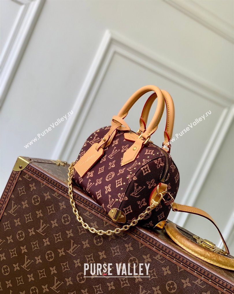 Louis Vuitton Speedy Trunk 20 Bag in Monogram Origine Ebene Canvas 2026 M28102 (KI-260202002)