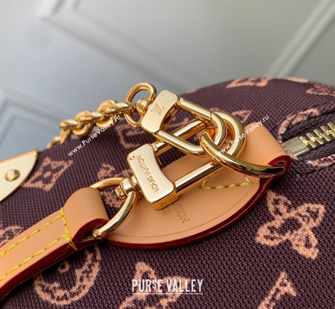 Louis Vuitton Speedy Trunk 20 Bag in Monogram Origine Ebene Canvas 2026 M28102 (KI-260202002)