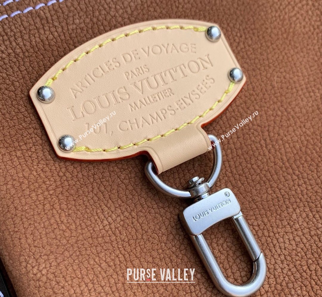 Louis Vuitton Mens Keepall Bandouliere 50 Bag in Suede Beige/Brown 2026 M26127 (KI-260202042)
