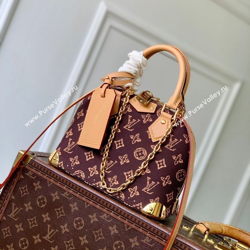 Louis Vuitton Alma Trunk BB Bag in Monogram Origine Ebene Canvas 2026 M28105 (KI-260202003)