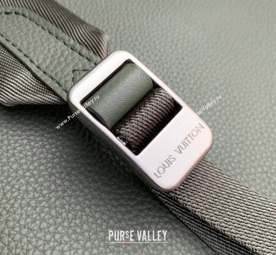 Louis Vuitton Mens Steamer Backpack bag in LV Touch Leather Khaki Green 2026 M26852 (KI-260202045)