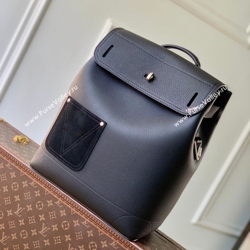 Louis Vuitton Mens Steamer Backpack bag in LV Touch Leather Black 2026 M27063 (KI-260202044)