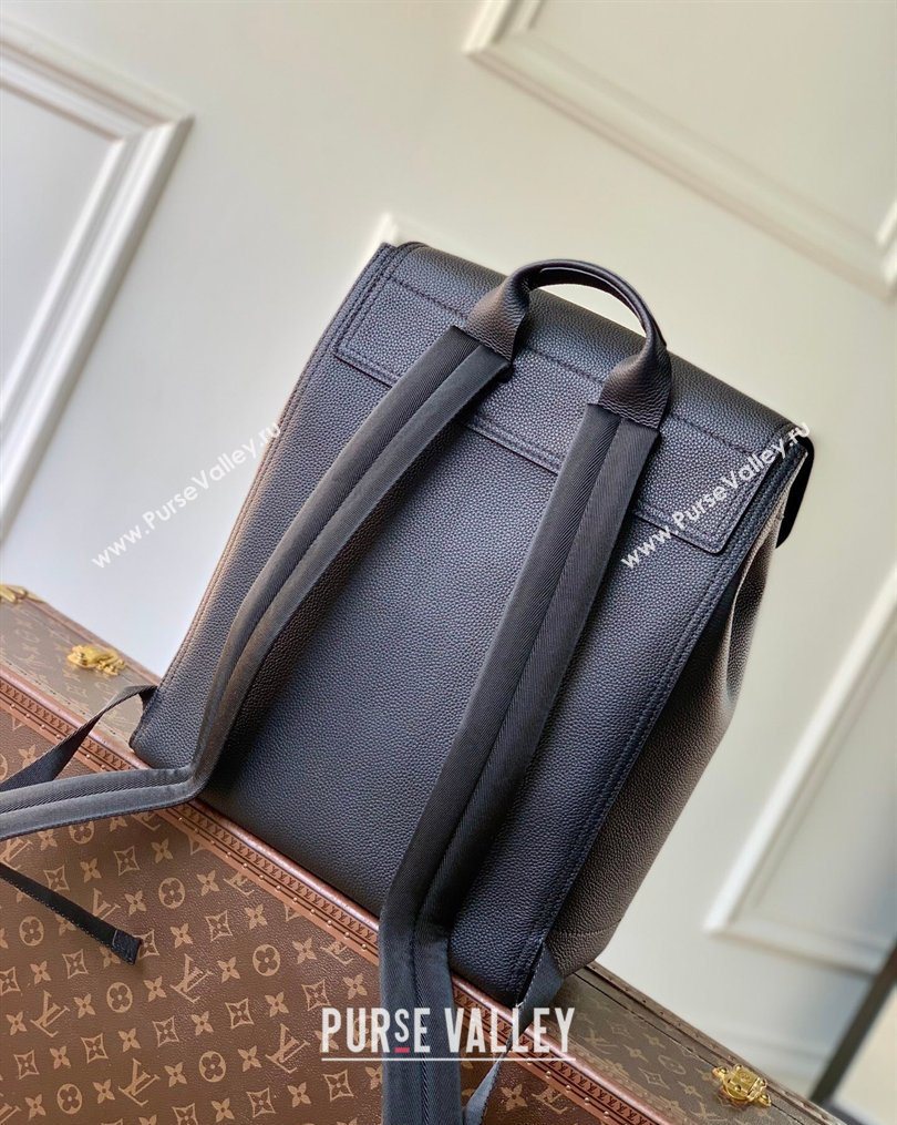 Louis Vuitton Mens Steamer Backpack bag in LV Touch Leather Black 2026 M27063 (KI-260202044)