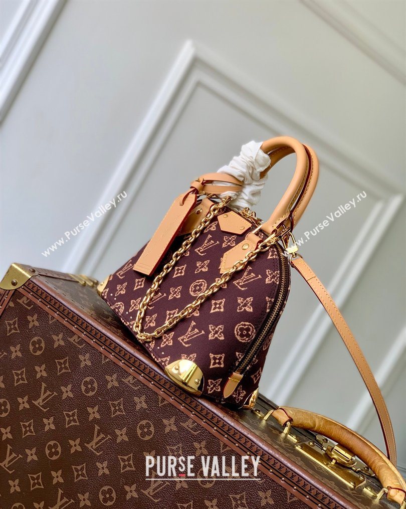 Louis Vuitton Alma Trunk BB Bag in Monogram Origine Ebene Canvas 2026 M28105 (KI-260202003)