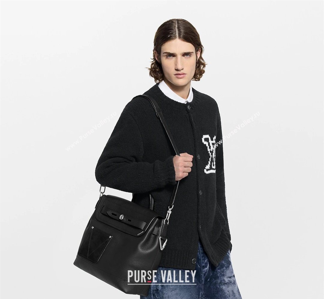 Louis Vuitton Mens Steamer 30 bag in LV Touch Leather M27061 Black 2026 (KI-260202046)
