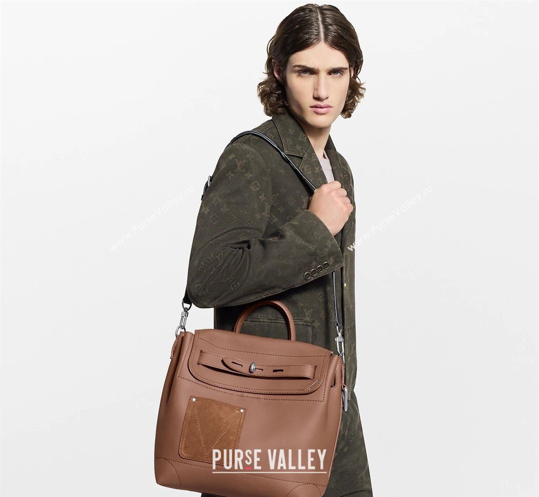 Louis Vuitton Mens Steamer 30 bag in LV Touch Leather Tan Brown 2026 M26758 (KI-260202047)