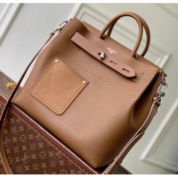 Louis Vuitton Mens Steamer 30 bag in LV Touch Leather Tan Brown 2026 M26758 (KI-260202047)