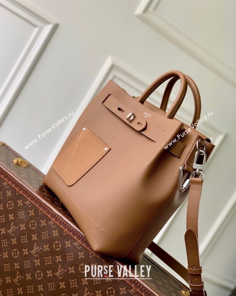 Louis Vuitton Mens Steamer 30 bag in LV Touch Leather Tan Brown 2026 M26758 (KI-260202047)