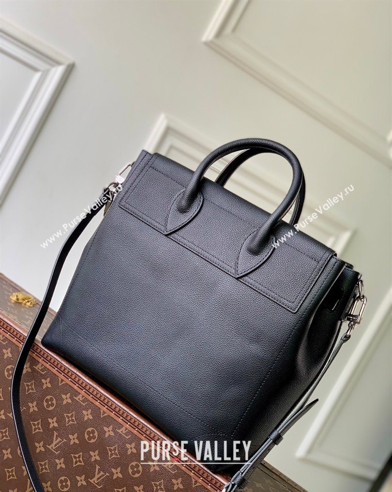 Louis Vuitton Mens Steamer 30 bag in LV Touch Leather M27061 Black 2026 (KI-260202046)