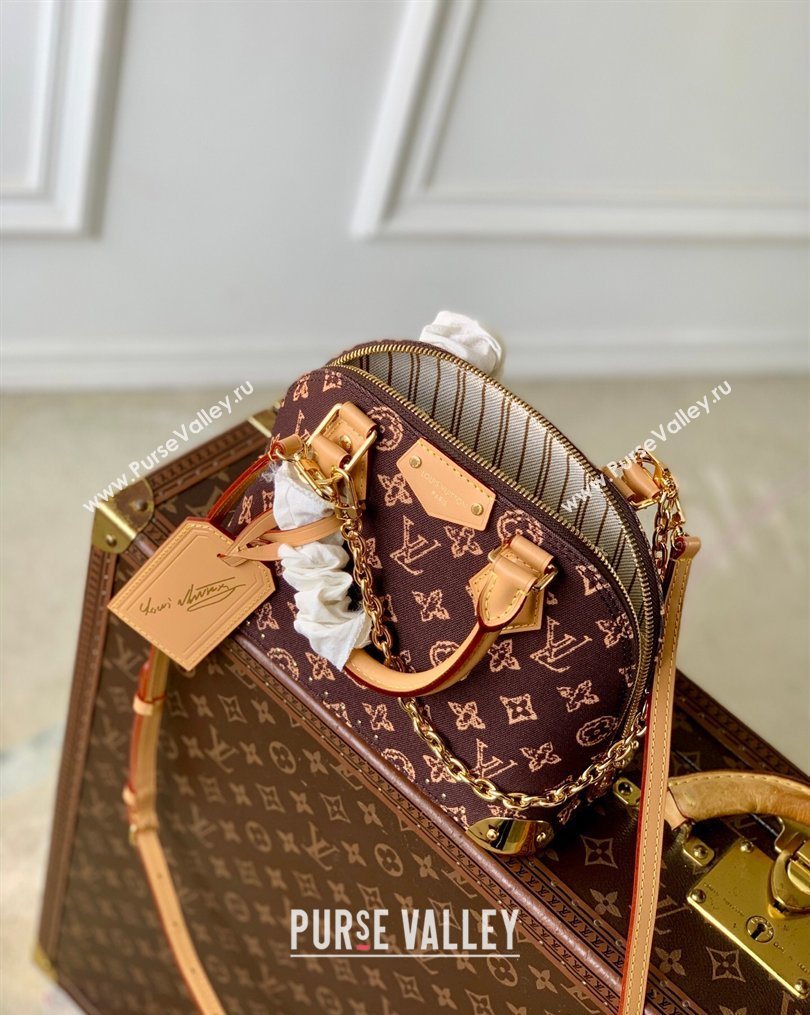 Louis Vuitton Alma Trunk BB Bag in Monogram Origine Ebene Canvas 2026 M28105 (KI-260202003)