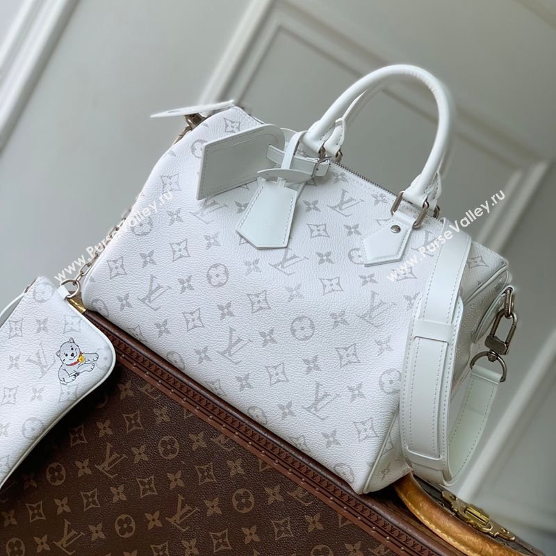 Louis Vuitton Speedy P9 Bandouliere 30 Bag in Motiph Leather M27144 White 2026 (KI-260202050)