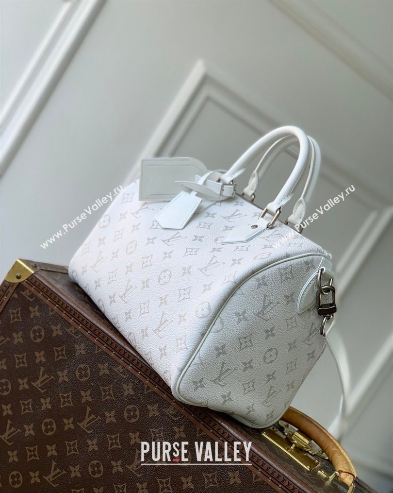 Louis Vuitton Speedy P9 Bandouliere 30 Bag in Motiph Leather M27144 White 2026 (KI-260202050)