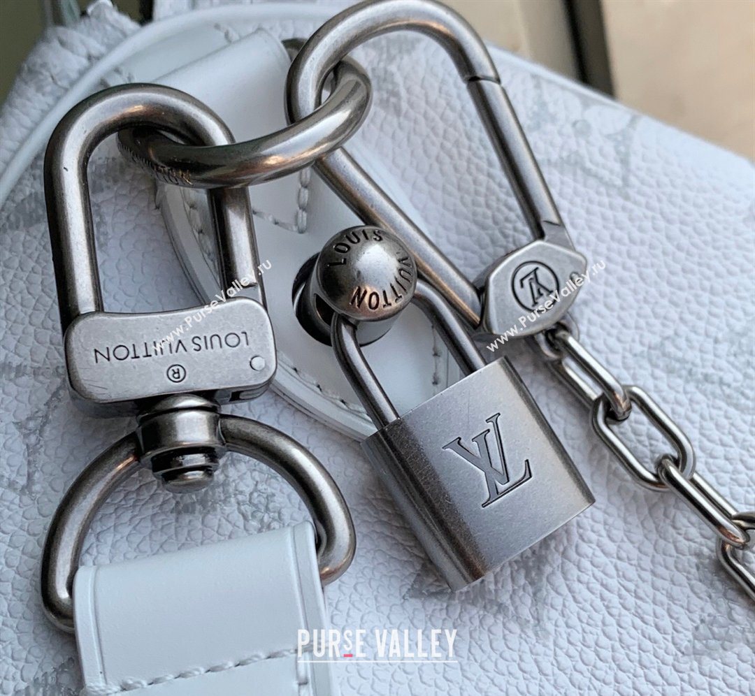 Louis Vuitton Speedy P9 Bandouliere 30 Bag in Motiph Leather M27144 White 2026 (KI-260202050)