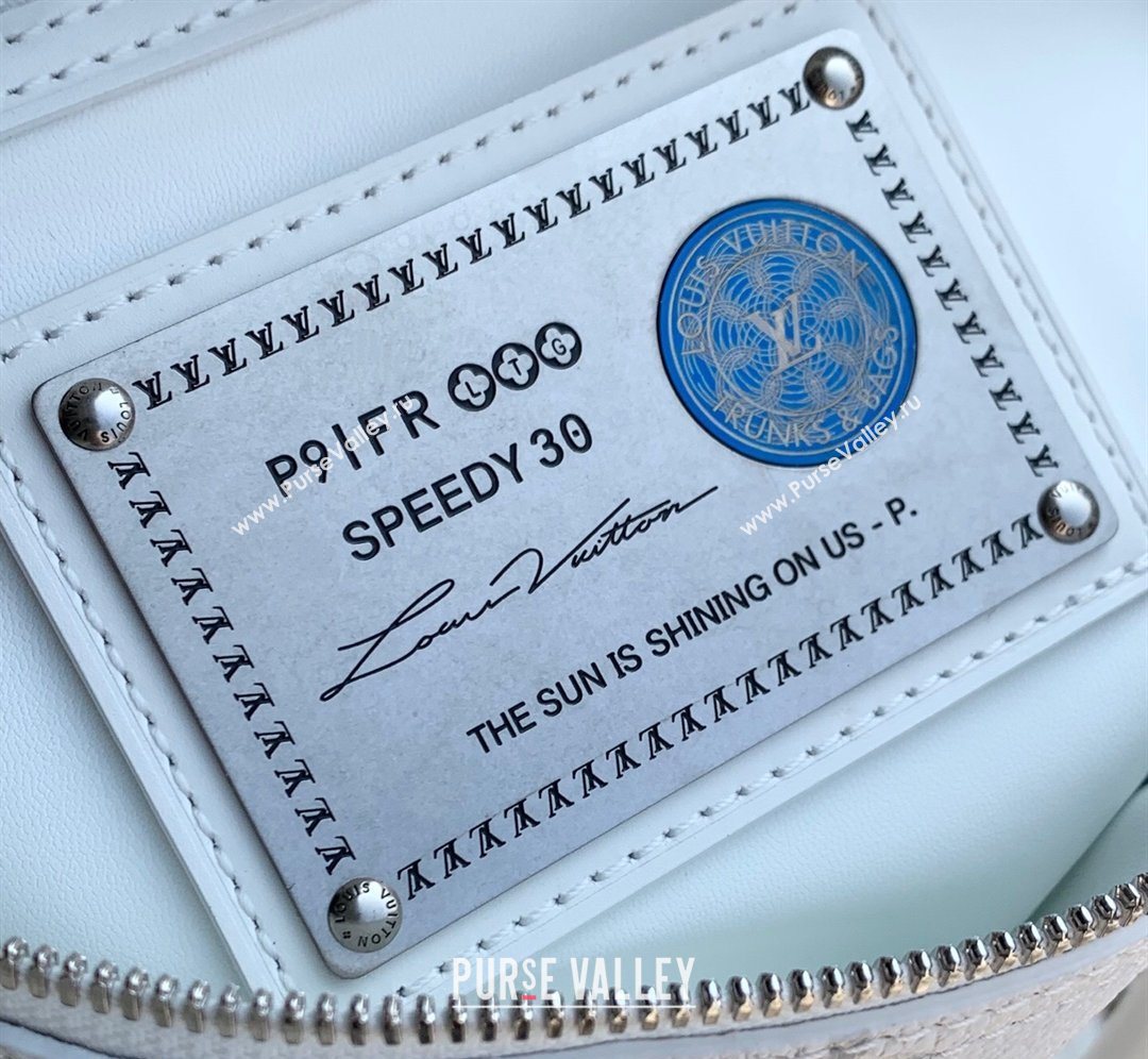 Louis Vuitton Speedy P9 Bandouliere 30 Bag in Motiph Leather M27144 White 2026 (KI-260202050)