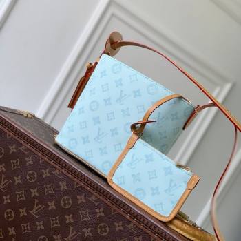 Louis Vuitton All In BB Bucket Bag in Monogram Origine Blue Courrier 2026 M27529 (KI-260202005)
