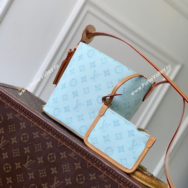 Louis Vuitton All In BB Bucket Bag in Monogram Origine Blue Courrier 2026 M27529 (KI-260202005)
