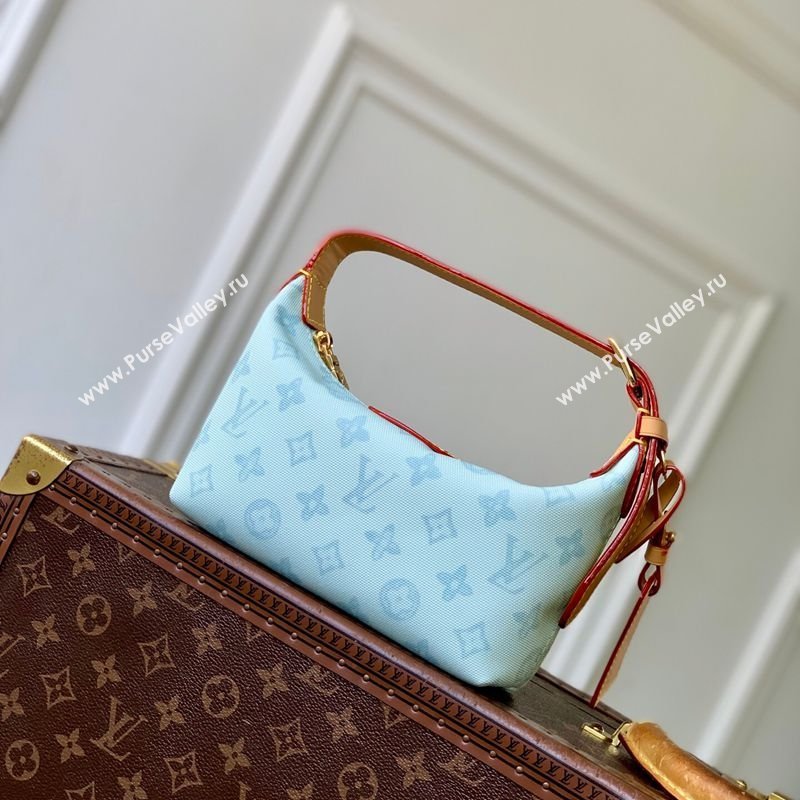 Louis Vuitton Pochette Hills Mini Bag in Monogram Origine Blue Courrier Canvas 2026 M28250 (KI-260202008)